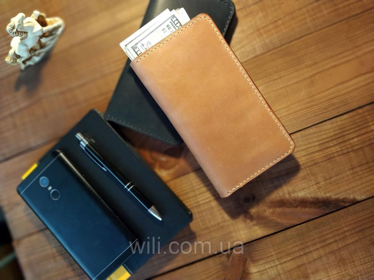 Чоловічий гаманець ручної роботи зі шкіри "Retro"