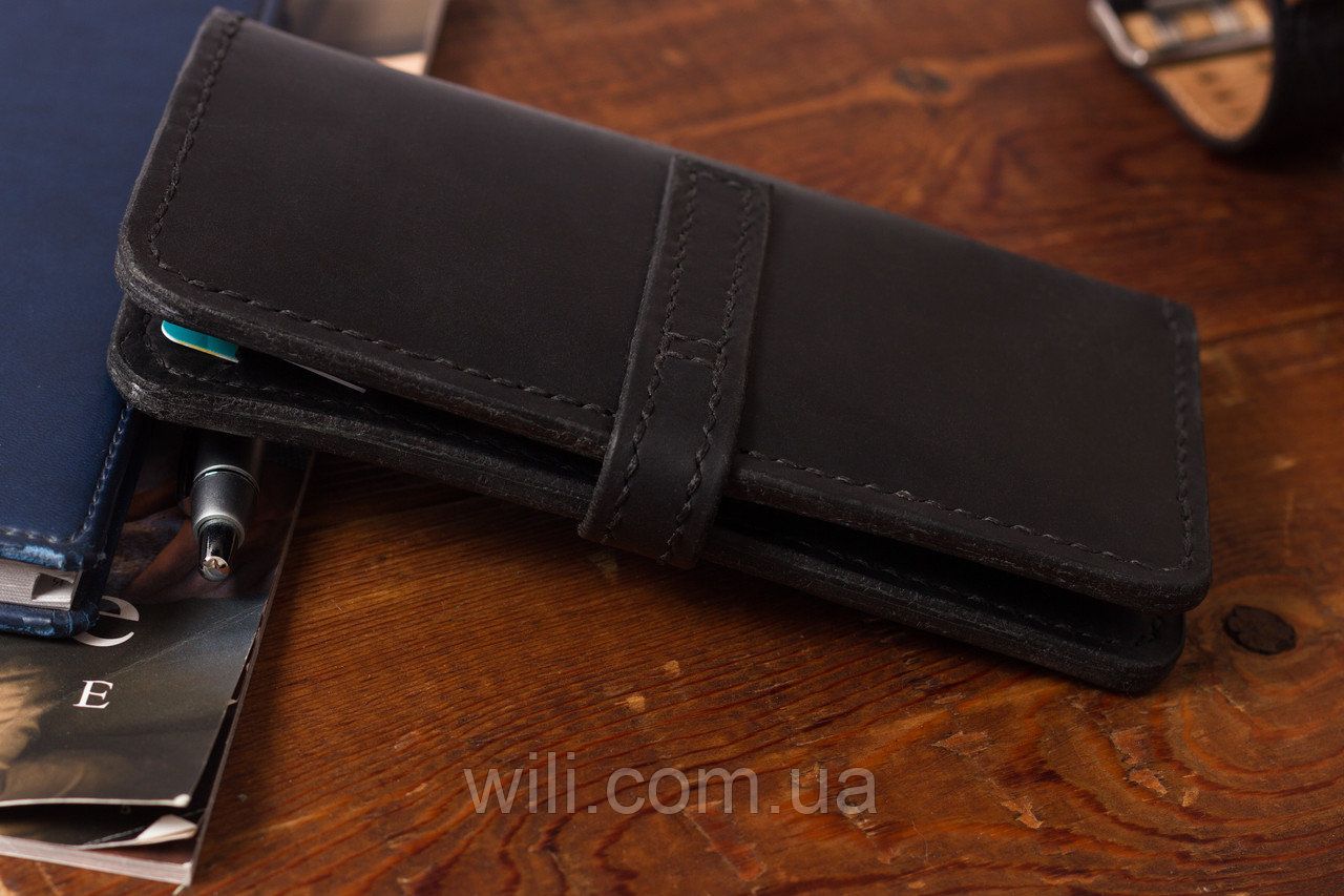 Чоловічий шкіряний гаманець ручної роботи "Кантрі"