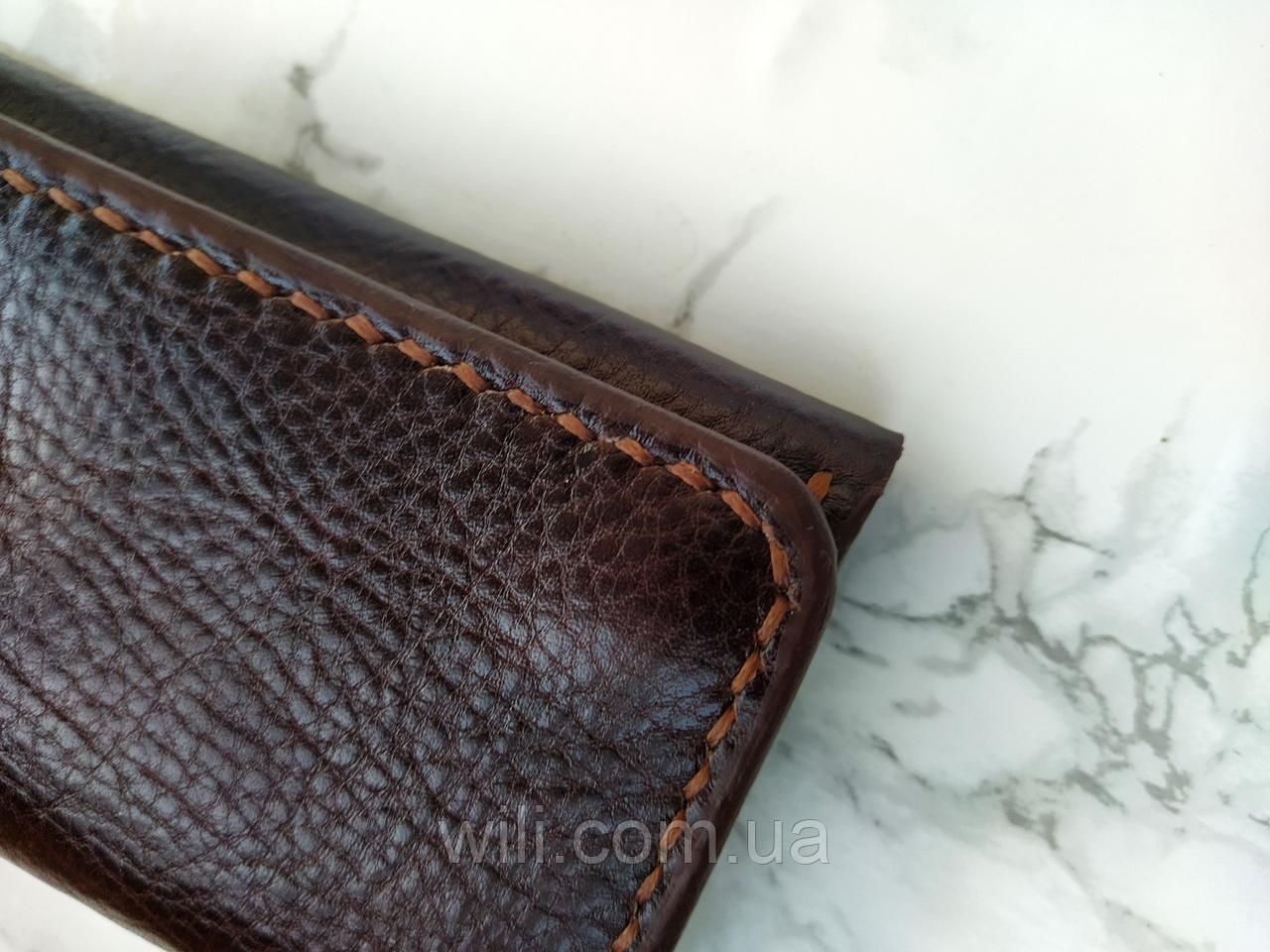 Чоловічий гаманець з натуральної шкіри ручної роботи "Mono"
