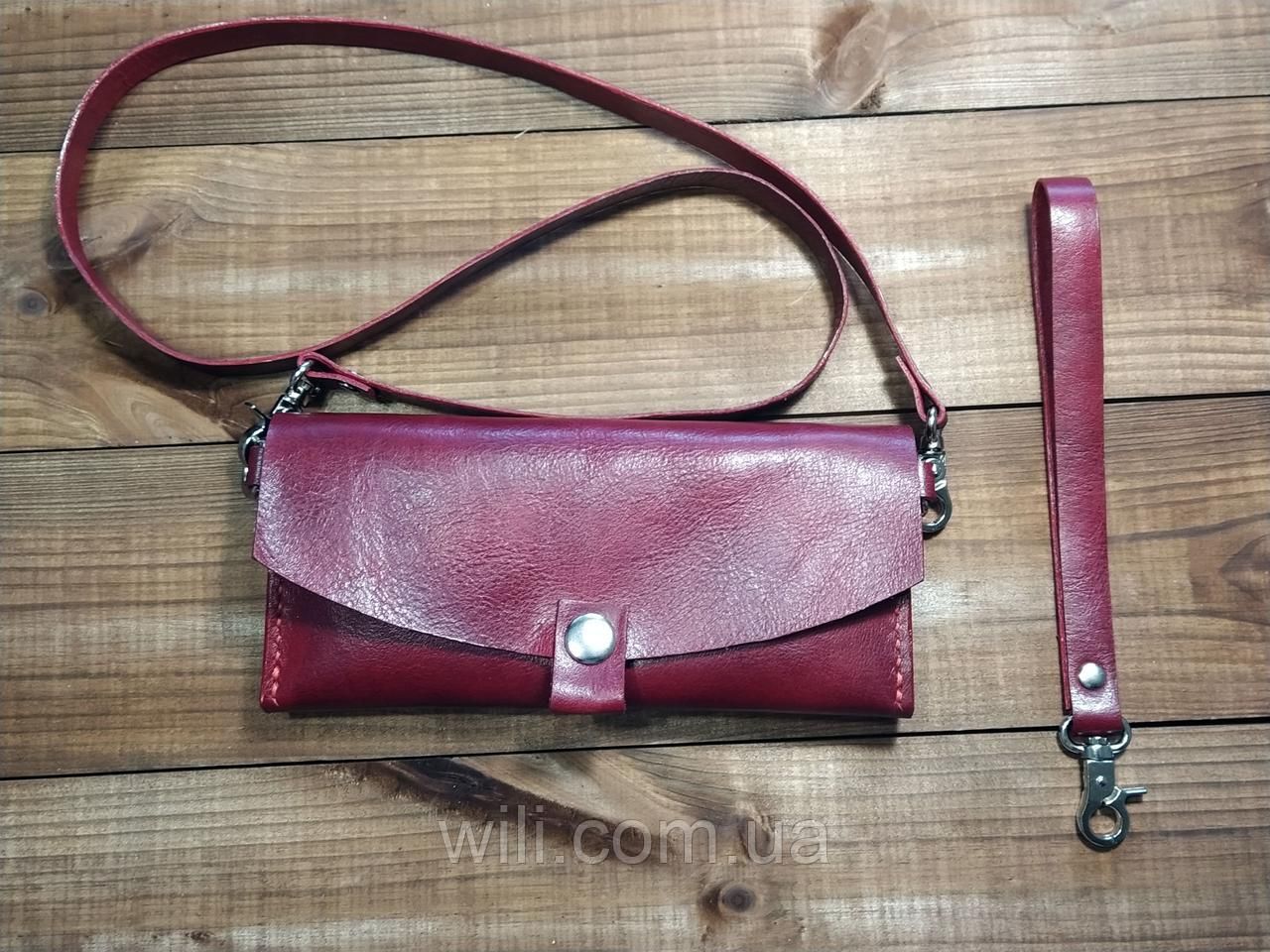Женская клач-сумочка из итальянской кожи "XXI век"