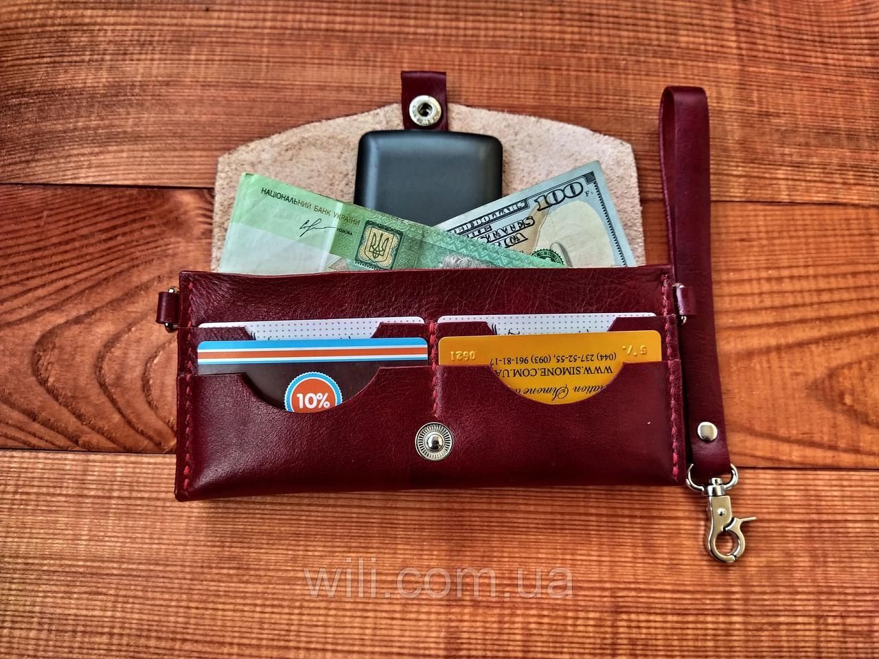 Жіноча клач-сумочка з італійської шкіри "XXI століття"