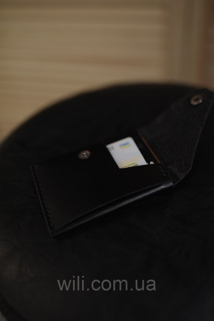 Компактний шкіряний гаманець ручної роботи "Minimalist"