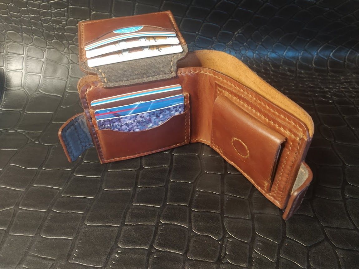 шкіряний гаманець "Товстун"